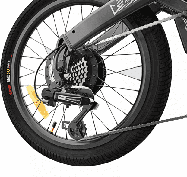 Электрический велосипед HIMO C20 Electric Power Bicycle 36V20 (Grey/Серый) - 4