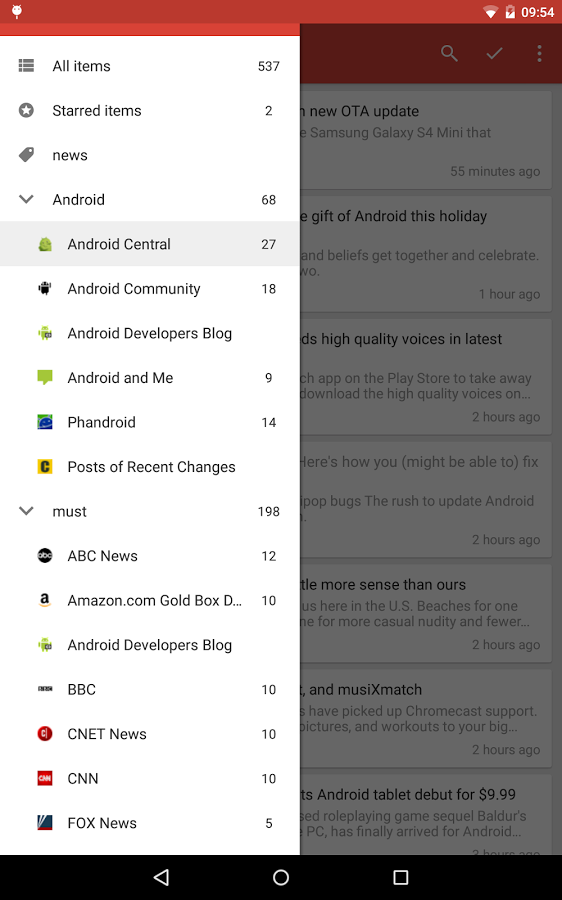 Скриншот FeedlyReader Скриншот FeedlyReader