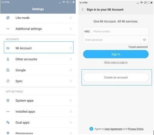 Вход в mi аккаунт на Xiaomi Вход в mi аккаунт на Xiaomi