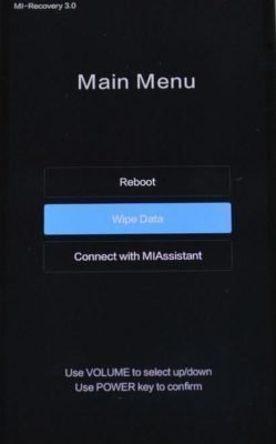 Режим Recovery на Xiaomi Режим Recovery на Xiaomi