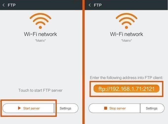 Сопряжение ПК и Xiaomi через FTP Сопряжение ПК и Xiaomi через FTP